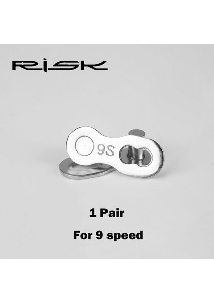 9 Hız Stili Için 1 Çift Risk 1 Çift Bisiklet Zinciri Hızlı Bağlantı Halkası Mtb Yol Bisikleti Bağlayıcı Ana Halka Eksik Hız Zinciri Için Hızlı Bağlayıcı (Yurt Dışından)