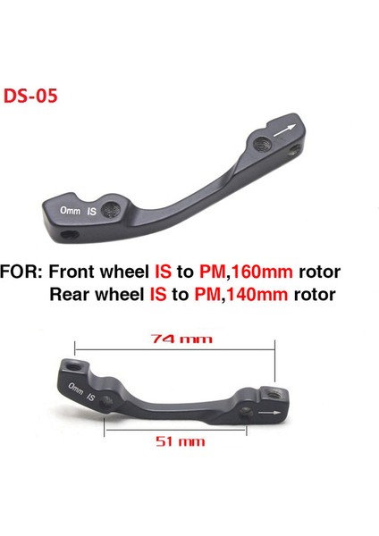 ZT18-3 Stili 1 Adet Dağ Bisikleti Disk Fren Dönüştürücü Hafif Braket Is Pm Ab'den Pm A'ya Disk Fren Montaj Adaptörü (Yurt Dışından)
