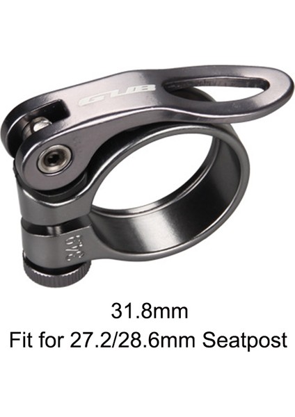 31.8 mm Titanyum Stili Gub Bisiklet Koltuk Boru Kelepçesi Alüminyum Hafif Açılış Kilitleme Yol Bisikleti Mtb Dağ Bisikleti Koltuk Boru Kelepçesi (Yurt Dışından)
