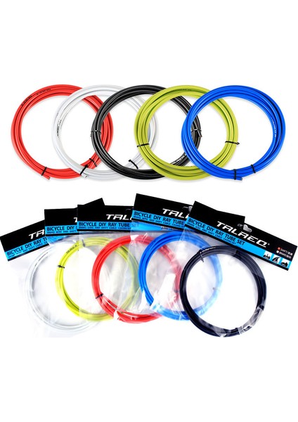 Kırmızı 4mm Stilini Değiştir Bisiklet Vites ve Fren Kabloları Için 3.0m Tel - Yol Bisikleti Vites ve Fren Kablosu Hattı Boru (Yurt Dışından) fiyatları