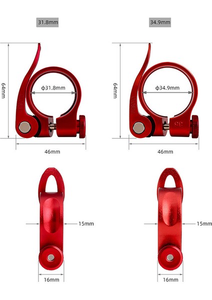 Siyah-34,9 Tarzı Bisiklet Sele Borusu Kelepçeleri Hızlı Çıkarma Alüminyum Alaşım Dağ Bisikleti Yol Bisikleti Bisiklet Aksesuarları (Yurt Dışından) fiyatları