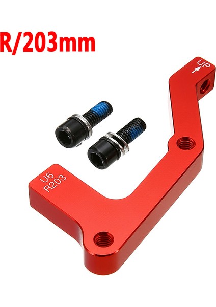 Kırmızı R203MM Stili Pmıs Mtb Kaliper Adaptörü Ön Arka mm Bisiklet Disk Fren Rotorları Alüminyum Alaşımlı Bisiklet Aksesuarı Adaptörü (Yurt Dışından)
