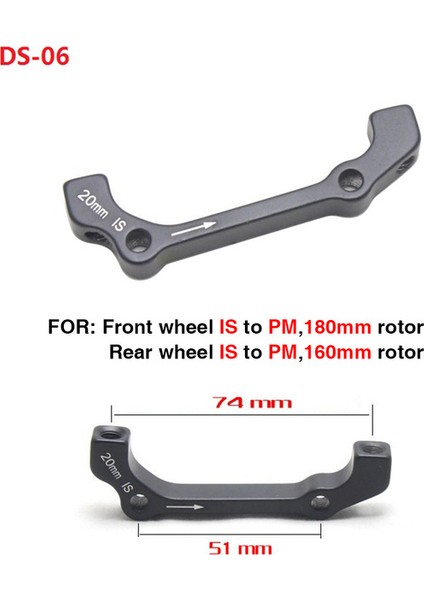 ZT18-4 Stili 1 Adet Dağ Bisikleti Disk Fren Dönüştürücü Hafif Braket Is Pm Ab'den Pm A'ya Disk Fren Montaj Adaptörü (Yurt Dışından)