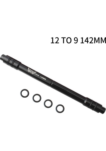 12TO9 142MM Siyah Stil Muqzı Bisiklet Dağ Bisikleti Göbek Tambur Göbeği Eksen Dönüşüm 12'den 9mm'ye Alüminyum Hızlı Değişim (Yurt Dışından)