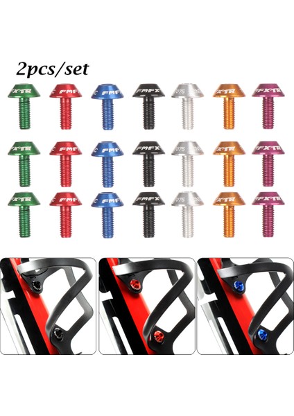 Altın Tarzı Renkli Alüminyum Alaşımlı Dağ Bisikleti Su Şişesi Tutucu Kafes Vida Civata Dayanıklı Bisiklet Aksesuarları (Yurt Dışından) fiyatları