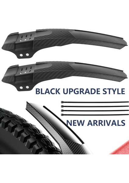 XQ221 Yükseltme Stili Enlee Bisiklet Çamurluk Karbon Fiber Renk Ön Arka Lastik Tekerlek Evrensel Çamurluk Mtb Yol Bisikleti Kanatlar Çamurluk Bisikletçilik (Yurt Dışından) fırsatları