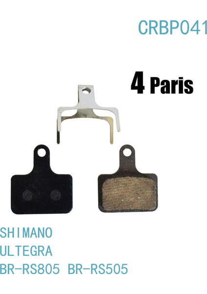 CRBP041 Stili Sram Hrd Red Etap, Force 22, Cx1, Rival 22, B1 Level Ult Tlm Için 4 Çift Bisiklet Yarı-Metalik Hidrolik Disk Fren Balataları (Yurt Dışından)