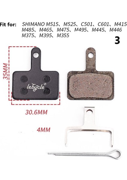 No.3 Tarzı Çoklu Stil Dağ ve Yol Bisiklet Parçaları Için Evrensel Mtb Dağ Bisikleti Fren Balataları Çifti Bisiklet Fren Diski (Yurt Dışından)
