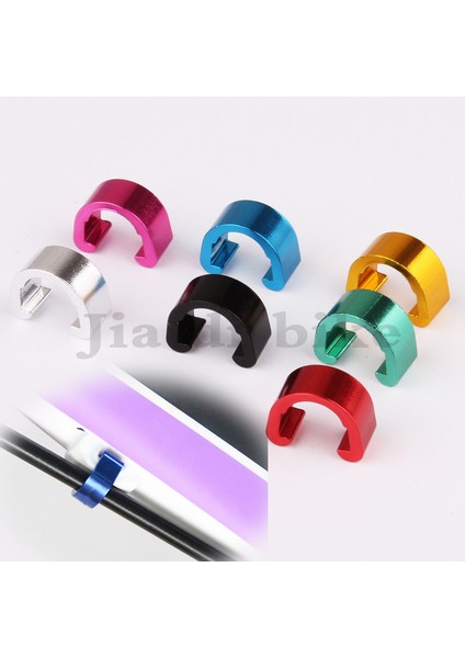 PINK10PCS Tarzı Muqzı Mtb Bisiklet Bisiklet Çerçeve U Tokası Fren Kablosu Koruma Hortumu Vites Kablosu Kılavuzu Düğmesi Sabit Tüp Klipleri (Yurt Dışından) modelleri