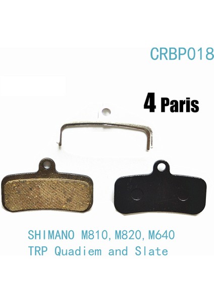 CRBP018 Stili Avıd Db Elixir Sram Level Tl Sram Red Force Etap Axs Için Eooz Yarı-Metalik Bisiklet Disk Fren Balataları 4 Çift (Yurt Dışından)
