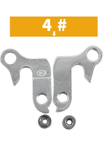 No.4 Tarzı Mtb Yol Bisikleti Bisiklet Alaşım Arka Vites Askısı Yarış Bisikleti Dağ Bisikleti Çerçeve Dişli Kuyruk Kanca Parçaları (Yurt Dışından)