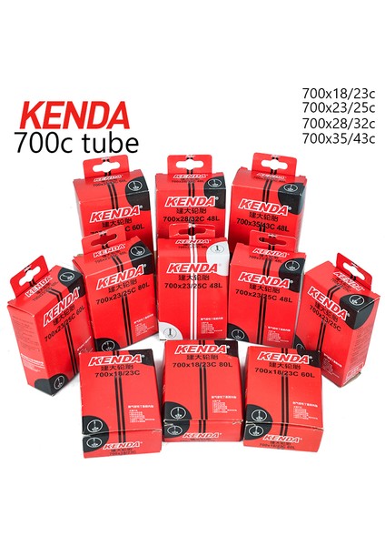 700X18-23C-FV 48L Stili Kenda Bisiklet Lastik Iç Lastiği *c 700*C 700*C 700*C Presta Fv Yol Bisikleti Kamera Bisiklet Aksesuarları (Yurt Dışından)