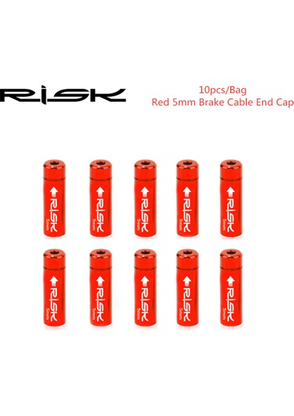 Brakecable Cap Kırmızı Stil Risk Lotu Evrensel Mtb Yol Bisikleti Bisiklet Fren Vites Vites Kablosu Uç Kapağı Tel Ucu Gövde Ferrül Krimpleri (Yurt Dışından)