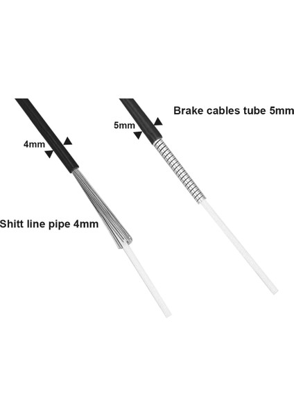 Kırmızı Kaydırma 4mm Stili Mtb Yol Bisikleti Için Bisiklet Fren Kablosu ve Vites Kablosu Seti (Yurt Dışından) fırsatları