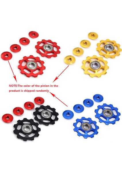 2-Kırmızı Stil T Ultralight Mtb Alüminyum Alaşımlı Bisiklet Rulmanı Jockey Tekerlek Arka Vites Kıvraklığı Makaraları Bisiklet Makara Tekerlek Bisiklet Aksesuarları (Yurt Dışından) fırsatları
