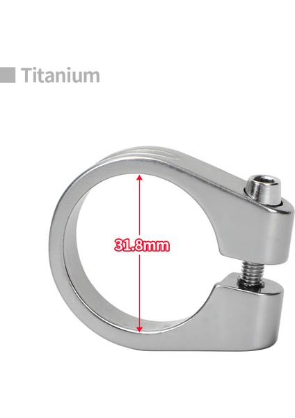 31.8 mm Titanyum Stili Alüminyum Alaşım Bisiklet Koltuk Boru Kelepçesi Mtb Bisiklet Koltuk Boru Klipsi Bisiklet Parçaları Bisiklet Sele Koltuk Kelepçesi (Yurt Dışından)