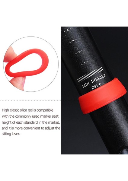 Kırmızı 25-30MM Tarzı Bisiklet Koltuk Gövde Halka Toz Kapağı Silikon Su Geçirmez Bisiklet Koltuk Direği Koruyucu Kılıf Bisiklet Aksesuarları Bicicleta Zadelpen (Yurt Dışından) fiyatları