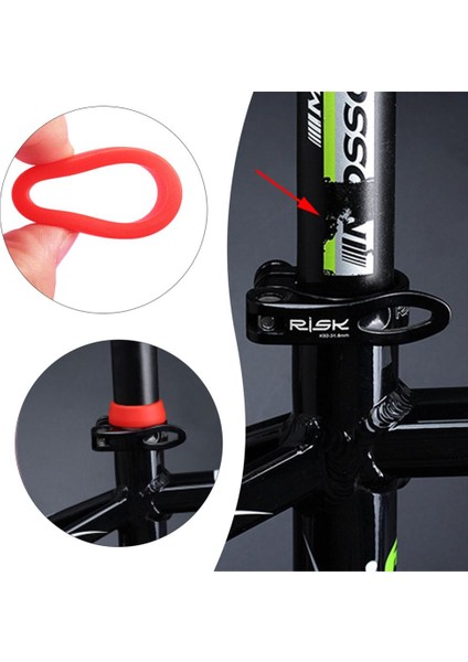 Kırmızı 25-30MM Tarzı Bisiklet Koltuk Gövde Halka Toz Kapağı Silikon Su Geçirmez Bisiklet Koltuk Direği Koruyucu Kılıf Bisiklet Aksesuarları Bicicleta Zadelpen (Yurt Dışından) indirimleri