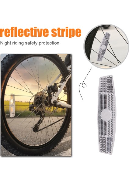 Turuncu Tarzı Faped Bisiklet Güvenlik Konuşma Yansıtıcı Mtb Bisiklet Tekerlek Jant Yansıtıcı Klipsleri Çelik Tel Lamba Uyarı Bantları (Yurt Dışından) indirimleri