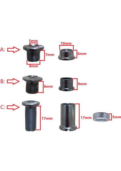 Bir Stil Zincir Tekerlek Onarımı Disk Civata Somun Zincir Yolu Bisiklet Parçaları Katlanabilir Bisiklet Modifiye Mankolu Vida Monoblok Vidalar (Yurt Dışından) fiyatları
