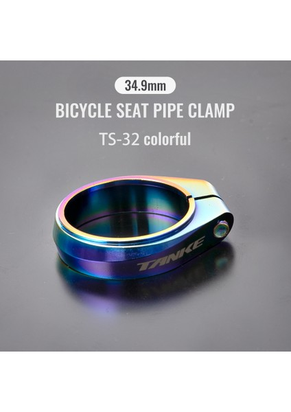 TS32-34.9MM Renkli Stil Tanke Mtb Yol Bisikleti Koltuk Boru Kelepçesi Dağ Alüminyum Alaşımı Ultra Hafif Dağ Bisikleti Sele Boru Kelepçeleri Bisiklet Parçası (Yurt Dışından)