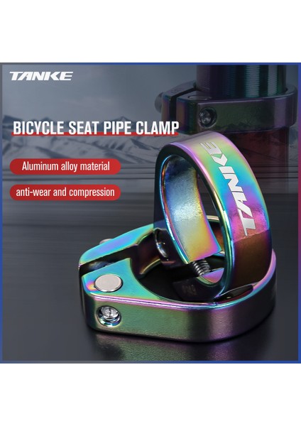 TS32-34.9MM Renkli Stil Tanke Mtb Yol Bisikleti Koltuk Boru Kelepçesi Dağ Alüminyum Alaşımı Ultra Hafif Dağ Bisikleti Sele Boru Kelepçeleri Bisiklet Parçası (Yurt Dışından) fırsatları