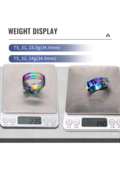 TS32-34.9MM Renkli Stil Tanke Mtb Yol Bisikleti Koltuk Boru Kelepçesi Dağ Alüminyum Alaşımı Ultra Hafif Dağ Bisikleti Sele Boru Kelepçeleri Bisiklet Parçası (Yurt Dışından) indirimleri