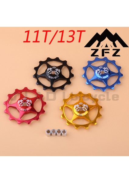 13T Kırmızı Stil Muqzı Bisiklet Arka Aktarıcı Kasnak Kılavuz Makarası Mtb Yol Bisikleti Alüminyum Alaşım Rulo Idareci (Yurt Dışından) fiyatları