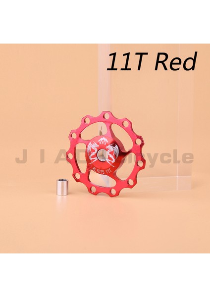 13T Kırmızı Stil Muqzı Bisiklet Arka Aktarıcı Kasnak Kılavuz Makarası Mtb Yol Bisikleti Alüminyum Alaşım Rulo Idareci (Yurt Dışından) fırsatları