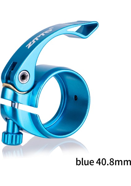 JX072 40,8 mm Mavi Stil Ztto Mtb Bisiklet Koltuk Direksiyon Kelepçesi Katlanır Bisiklet Hızlı Çıkarılabilir Koltuk Gönderi Kilidi Ultrahafif Montaj Yeni (Yurt Dışından)
