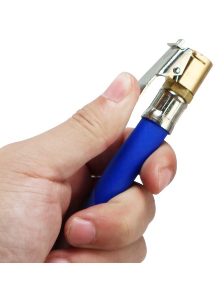 Siyah Stil Bisiklet Hava Kauçuk Hortum Bakır Kilit Klip Chuck Lastik Inflator Mavi Kendinden Kilitli Chuck Hava Kompresörü Lastik Hortumu Için Bisikletler (Yurt Dışından) indirimleri