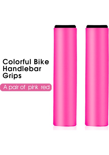D Pembe Tarzı Yumuşak Kauçuk Bisiklet Tutacakları Bmx Mtb Yol Bisikleti Grockproof Kaymaz Direksiyon Kılıfı Ergonomik Bisiklet Direksiyon Aksesuarları (Yurt Dışından)