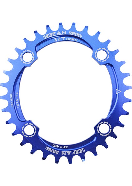 Oval 32T Mavi Stil Ekfan Mtb Bisiklet Oval 104BCD Zincir Tekerleği Ultrahafif T6 Bisiklet Bisiklet Pedal Levhası (Yurt Dışından) modelleri