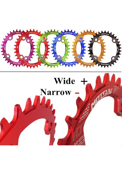 Siyah Oval 38T Stili Motsuv Oval Dar Genişlik Zincir Halkası Mtb Dağ Bisikleti 104BCD Krank Takımı Dişli Plaka Parça Bcd (Yurt Dışından) fırsatları