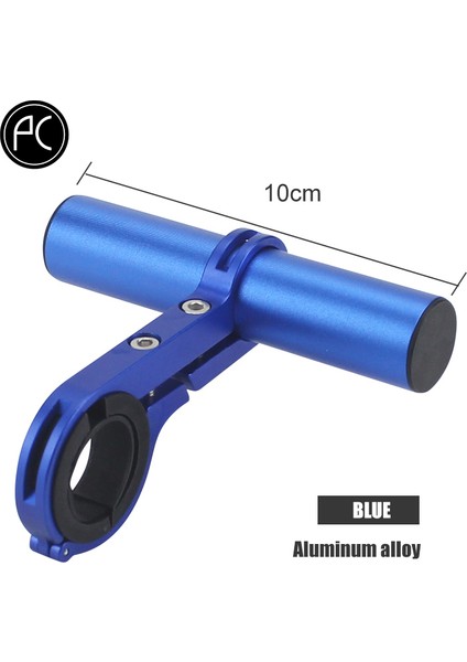 10CM Mavi Stil Pcycling Bisiklet Sele Kılıfı Alaşım Karbon Fiber Uzatılmış Braket Bisiklet Far Montaj Barı Bilgisayar Tutucu Mtb Yol Bisikleti Desteği (Yurt Dışından)