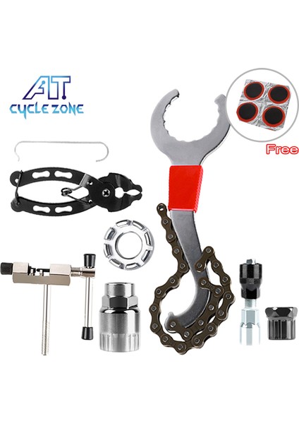 4 Çeşit Onarım Aracı2 Stili 7 Parça Bisiklet Tamir Aracı Kiti Mtb Yol Bisikletleri Zincir Kesici Braket Dişli Çıkartıcı Krank Çekici Anahtar Bakım Seti Araçları (Yurt Dışından)