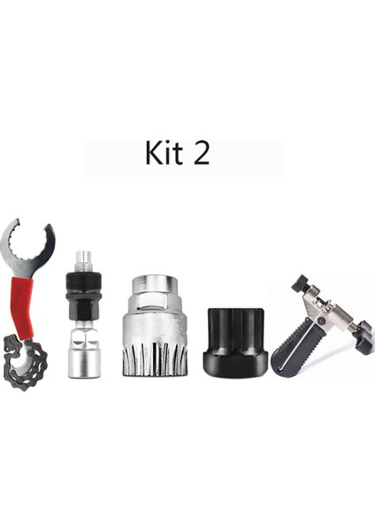 Kit 2 Stili Dağ Bisikleti Aracı Seti Bisiklet Aracı Yükleme ve Bakım Taşınabilir Bakım ve Onarım Araba Sökme Anahtar Kombinasyonu (Yurt Dışından)