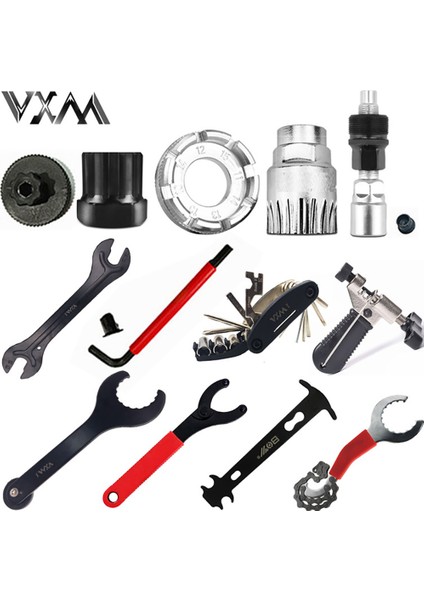 Kit 2 Stili Dağ Bisikleti Aracı Seti Bisiklet Aracı Yükleme ve Bakım Taşınabilir Bakım ve Onarım Araba Sökme Anahtar Kombinasyonu (Yurt Dışından) fiyatları