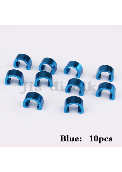 BLUE10PCS Tarzı Muqzı Mtb Bisiklet Bisiklet Çerçeve U Tokası Fren Kablosu Koruma Hortumu Vites Kablosu Kılavuzu Düğmesi Sabit Tüp Klipleri (Yurt Dışından)