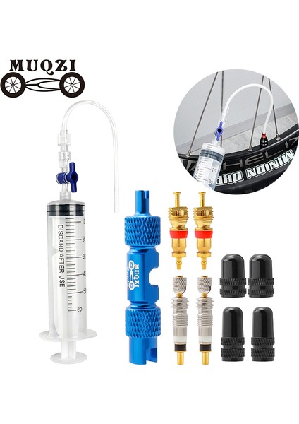 Type1 Presta Kırmızı Stili Muqzı Bisiklet Tüpüsüz Lastik Mühürleyici Enjektör Schrader Presta Valf Çekirdek Çıkarma Aracı Mtb Seti Için No Tubes Mühürleyici Şırınga (Yurt Dışından) fiyatları