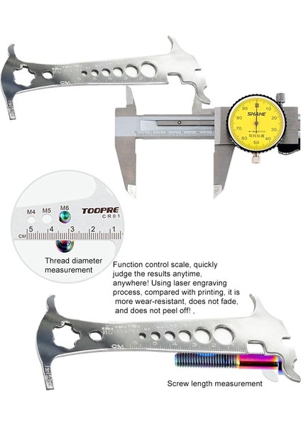 Çok Fonksiyonlu Bisiklet Zincir Aşınma Göstergesi Kontrol Cihazı Dağ Yol Bisikleti Zincirleri Ölçüm Cetveli Bisiklet Onarım Aracı (Yurt Dışından)