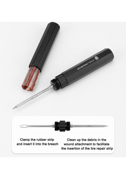 Gümüş Set Max Stili Mini Bisiklet Tüpüsüz Lastik Tamir Aracı Kiti Mtb Yol Bisikleti Lastik Onarımı Takma Delik Yama Seti - (Yurt Dışından)