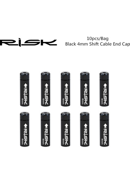 Shiftcable Cap Siyah Stil Risk Lotu Evrensel Mtb Yol Bisikleti Bisiklet Fren Vites Vites Kablosu Uç Kapağı Tel Ucu Gövde Ferrül Krimpleri (Yurt Dışından)