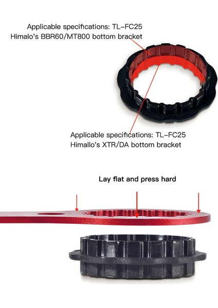 Dış Çap 46MM Tarzı Bisiklet Alt Menteşe Kurulum Araçları Anahtarı Dub TL-FC32TL-FC25BBR6OL-FC24XTRDA Için (Yurt Dışından)