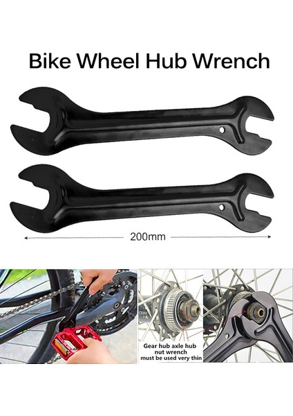 2 Adet Tekerlek Göbeği Anahtarı Stili Çok Fonksiyonlu Bisiklet Tamir Seti Zincir Kırıcı Uçak Tekerlek Sökücü Krank Çekiç Anahtarı Mtb Yol Bisikleti Bakım Araçları (Yurt Dışından)