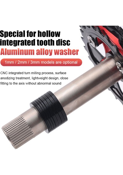 1 mm Tarzı Bir Parçalı Hohl Bisiklet Krank Takımı Yıkama Somunları Alüminyum Alaşım Bisiklet Krank Kapak Zincir Tekerlek Aralığı Ayarlayıcı Seti Bisiklet Tamir Araçları (Yurt Dışından) fiyatları