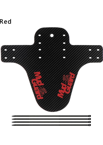 Kırmızı Stil 1 Takım Dağ Bisikleti Renkli Çamurluk Ön Arka Çam Koruyucu Kanatlar Bisiklet Aksesuarları Yol Bisikleti Koruyucu Parçaları (Yurt Dışından)