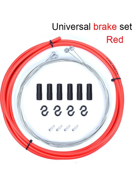 Fren Seti Kırmızı Stil Mtb Bisiklet Yol Bisikleti Vites Fren Kablo ve Kılıf Grup Setleri (Yurt Dışından)