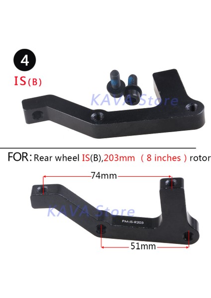 1 Adet 04 Tarzı Wuzeı Mtb 1 Adet Fren Disk Dönüştürücü Hafif Braket Is Pm A B'den Pm Fren Diski Montaj Adaptörü Için Rotor (Yurt Dışından)