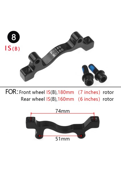 1 Adet 04 Tarzı Wuzeı Mtb 1 Adet Fren Disk Dönüştürücü Hafif Braket Is Pm A B'den Pm Fren Diski Montaj Adaptörü Için Rotor (Yurt Dışından) fırsatları
